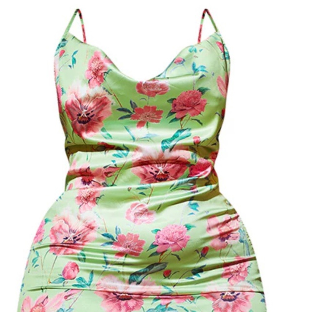 Long floral maxi dress